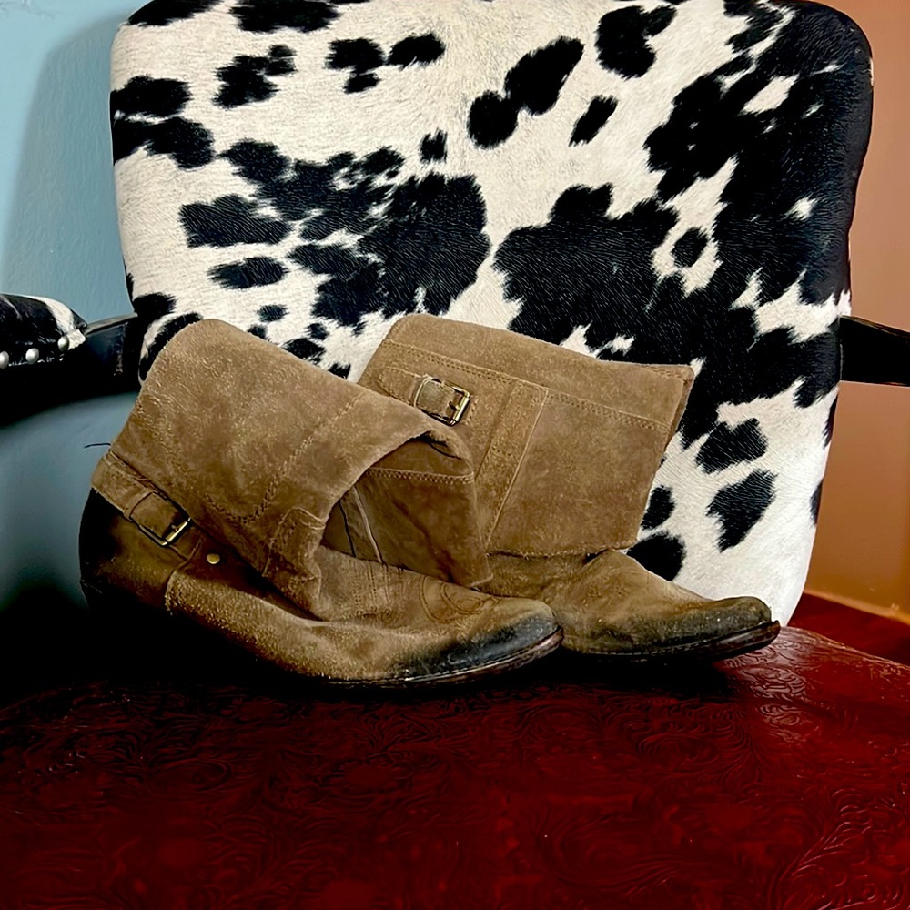 Franco Sarto brushed Suede western style boot